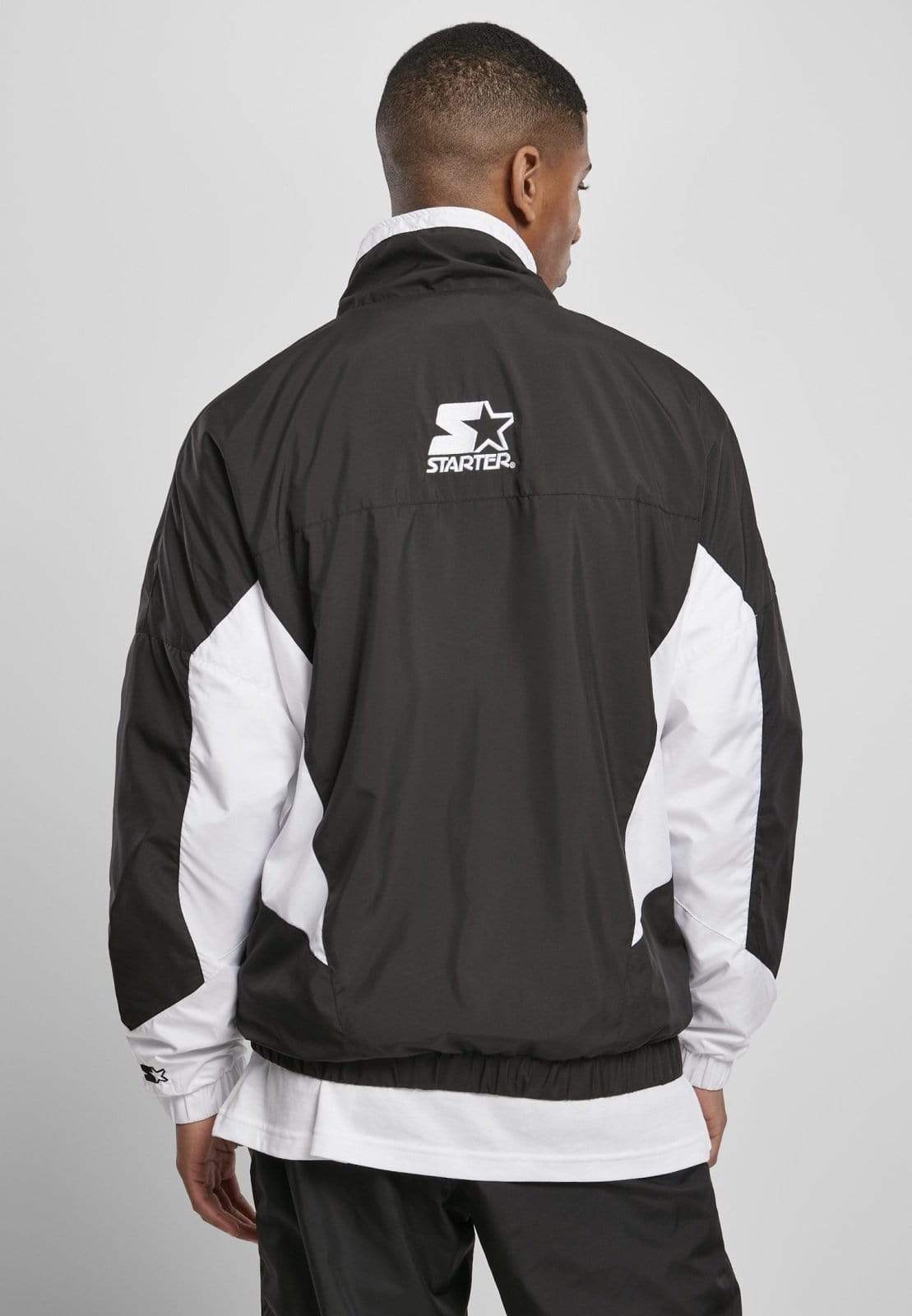 Callisto Men's Clothing Starter Track Jacket - Black/White