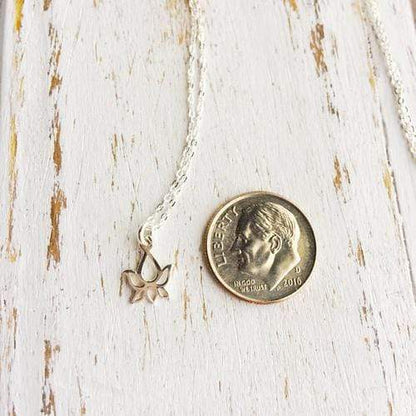 Purple Lily Jewelry & Watches Sterling Silver Lotus Charm Necklace