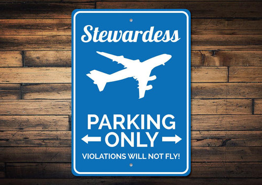 Orchid Eurybia Home Decor Stewardess Parking Sign