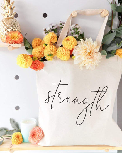 Turquoise Andromeda Totes & Beach Bags Strength Gym Tote Bag