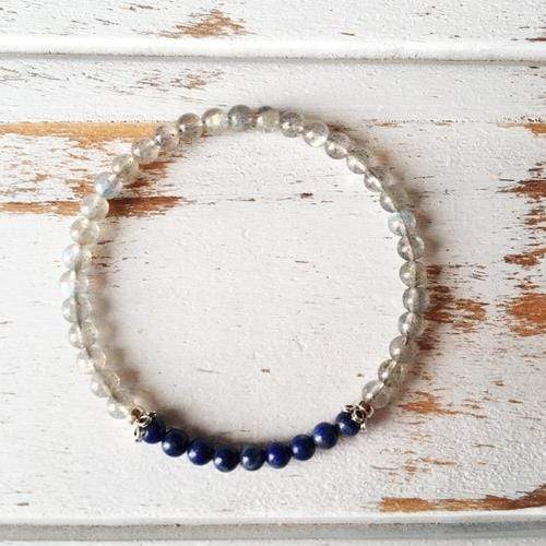 Purple Lily Jewelry & Watches Stress & Anxiety Free Bracelet - Labradorite &