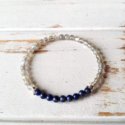 Purple Lily Jewelry & Watches Stress & Anxiety Free Bracelet - Labradorite &