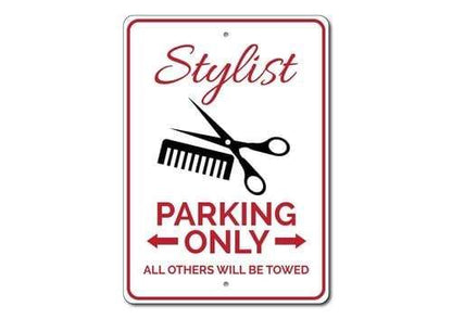 Orchid Eurybia Home Decor 12 x 18 inches Stylist Parking Sign