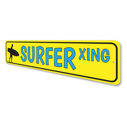 Orchid Eurybia Home Decor Surfer Crossing Sign