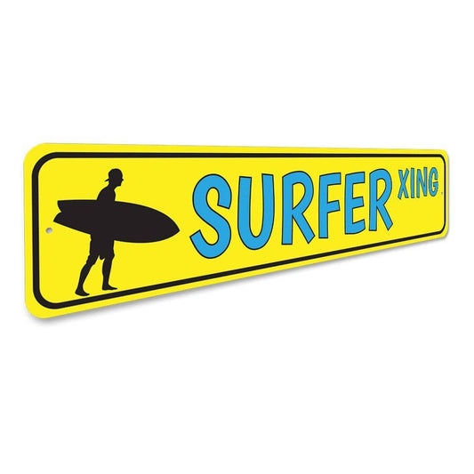 Orchid Eurybia Home Decor Surfer Crossing Sign