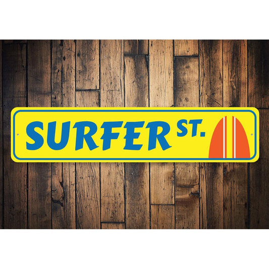 Orchid Eurybia Home Decor Surfer Street Sign