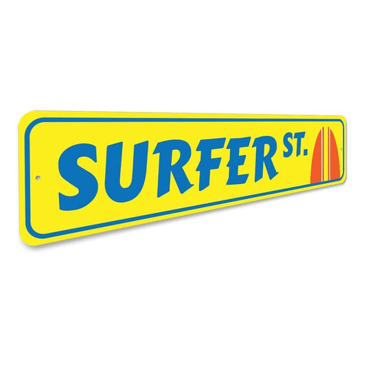 Orchid Eurybia Home Decor Surfer Street Sign