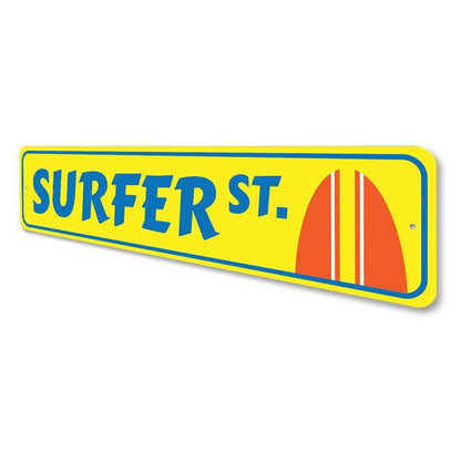 Orchid Eurybia Home Decor Surfer Street Sign