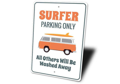 Orchid Eurybia Home Decor Surfer Van Parking Only Sign