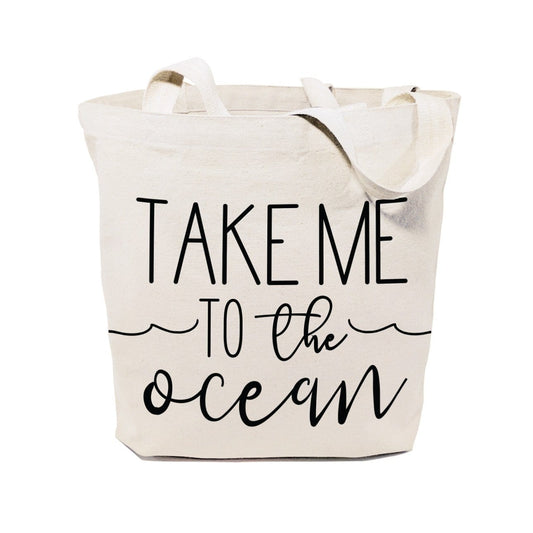 Turquoise Andromeda Totes & Beach Bags Take Me to the Ocean Tote Bag