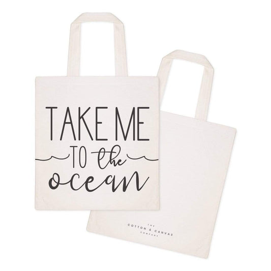Turquoise Andromeda Totes & Beach Bags Take Me to the Ocean Tote Bag