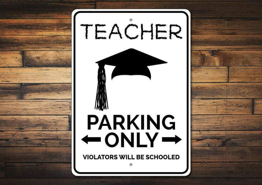 Orchid Eurybia Home Decor Teacher Parking Sign