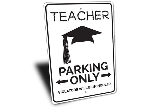 Orchid Eurybia Home Decor Teacher Parking Sign