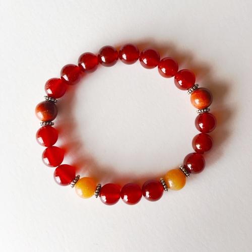 Purple Lily Jewelry & Watches The Sacral Chakra - Genuine Carnelian, Red