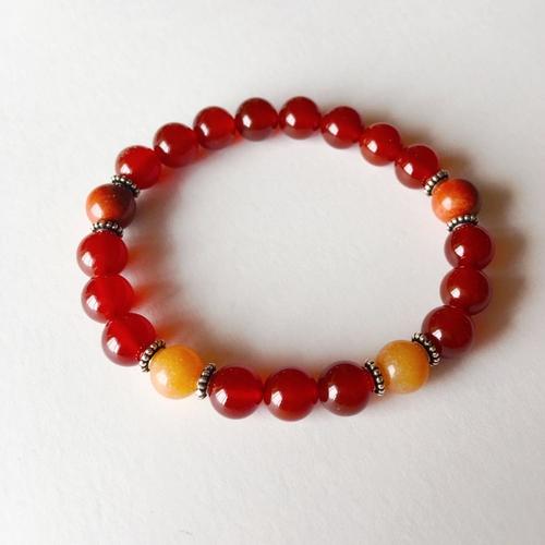 Purple Lily Jewelry & Watches The Sacral Chakra - Genuine Carnelian, Red
