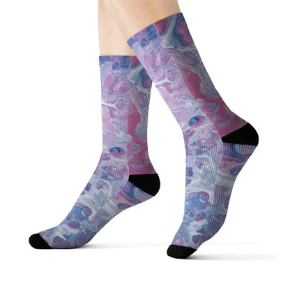 Yellow Pandora Socks Tie Dye Fun Novelty Socks