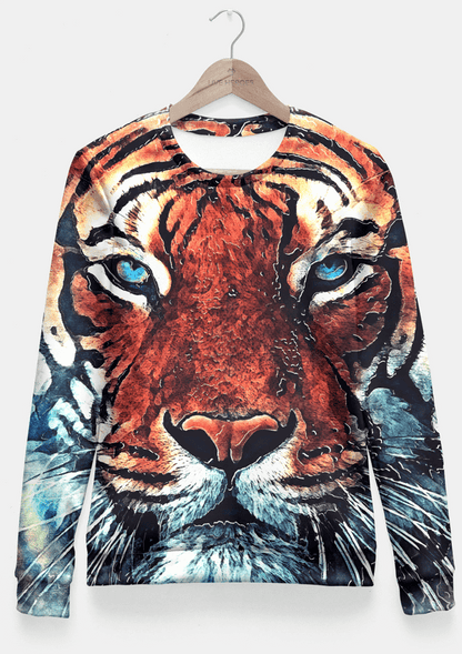 Scorpius Sweaters & Hoodies Tiger Fitted Waist Sweater Women