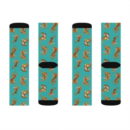 Yellow Pandora Socks Tiger Fun Novelty Socks