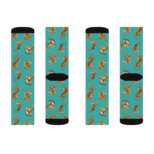 Yellow Pandora Socks Tiger Fun Novelty Socks
