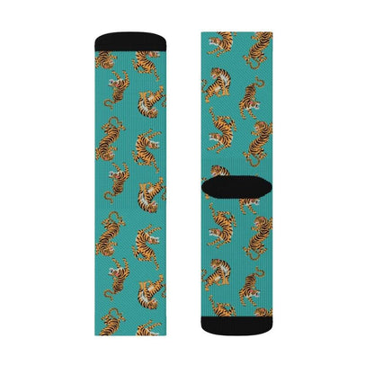 Yellow Pandora Socks Tiger Fun Novelty Socks