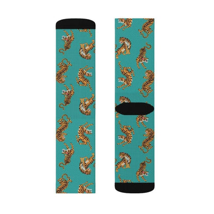 Yellow Pandora Socks Tiger Fun Novelty Socks