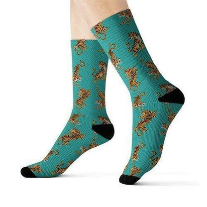 Yellow Pandora Socks L Tiger Fun Novelty Socks