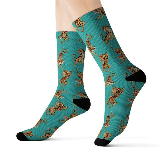 Yellow Pandora Socks Tiger Fun Novelty Socks
