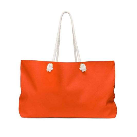 Grey Coco Handbags 24x13 Tote Bags, Bright Orange Weekender Tote Bag