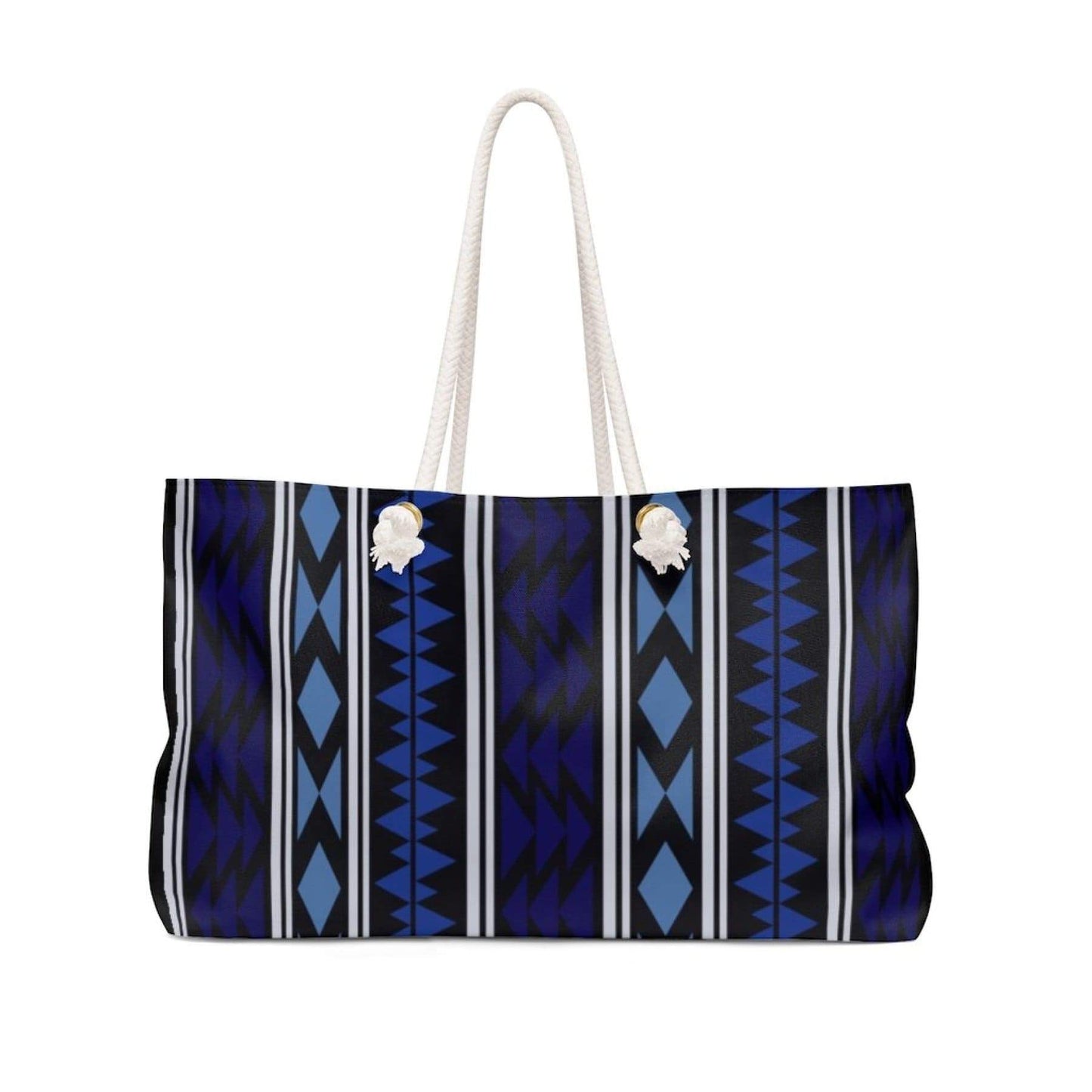 Grey Coco Handbags 24x13 Tote Bags, Dark Blue Boho Style Weekender Bag