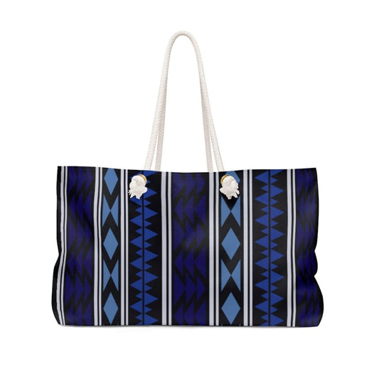 Grey Coco Handbags 24x13 Tote Bags, Dark Blue Boho Style Weekender Bag