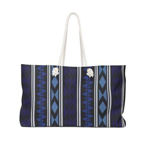 Grey Coco Handbags 24x13 Tote Bags, Dark Blue Boho Style Weekender Bag