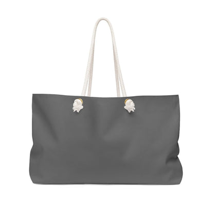 Grey Coco Activewear 24x13 Tote Bags, Dark Grey Weekender Tote Bag