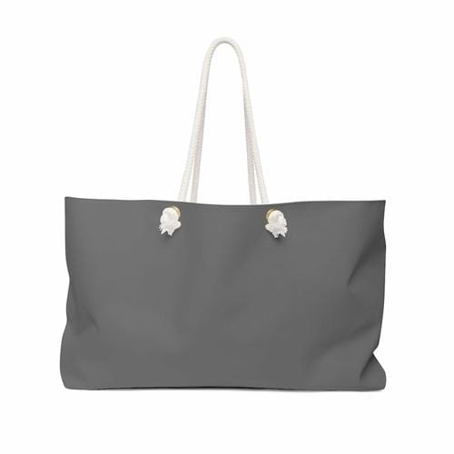 Grey Coco Activewear 24x13 Tote Bags, Dark Grey Weekender Tote Bag