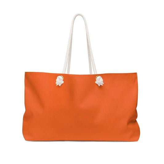 Grey Coco Handbags 24x13 Tote Bags, Orange Weekender Tote Bag