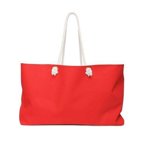 Grey Coco Handbags 24x13 Tote Bags, Red Weekender Tote Bag