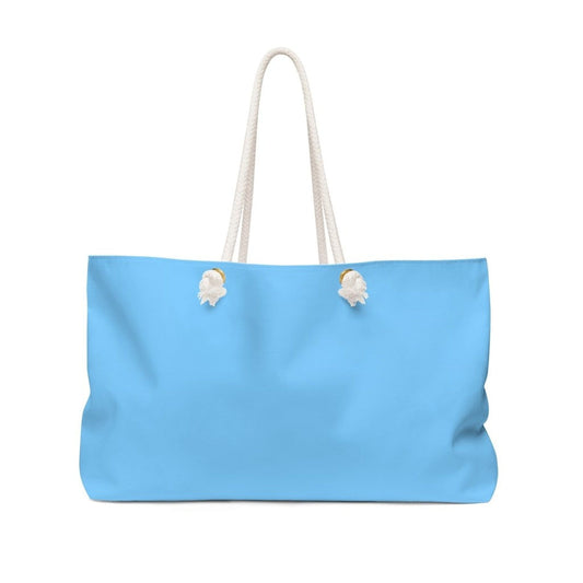 Grey Coco Handbags 24x13 Tote Bags, Sky Blue Weekender Tote Bag