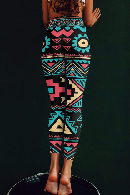 Lavender Millie Women's Clothing Tribal Printed leggings, Capris and Shorts