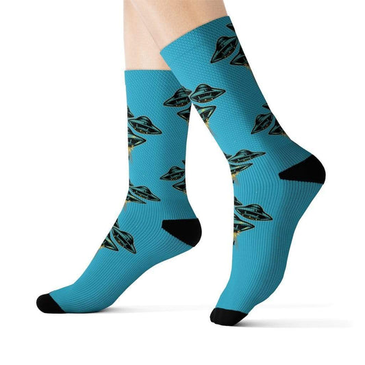 Yellow Pandora Socks UFO Area 51 Socks