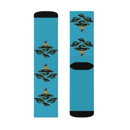 Yellow Pandora Socks UFO Area 51 Socks