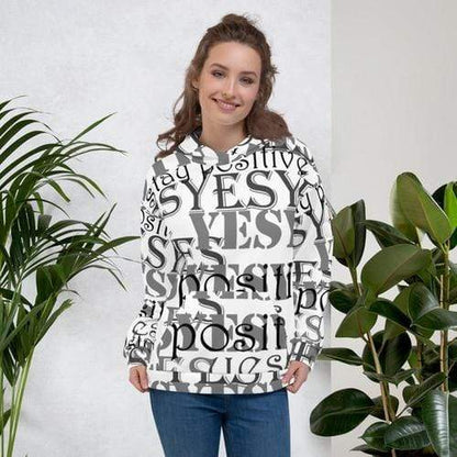Lavender Coco Sweaters & Hoodies 2XL Unisex Hoodie Stay Positive! The Yes Hoodie!