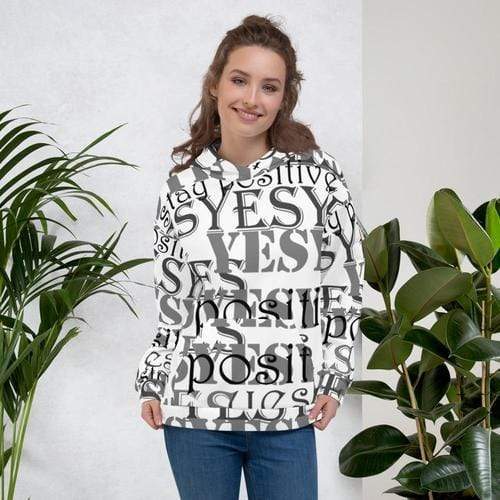 Lavender Coco Sweaters & Hoodies 2XL Unisex Hoodie Stay Positive! The Yes Hoodie!
