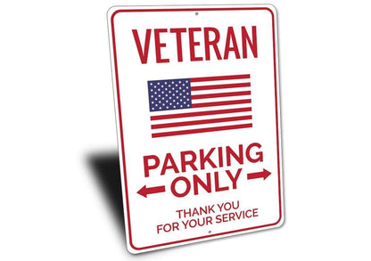 Orchid Eurybia Home Decor Veteran Parking Sign