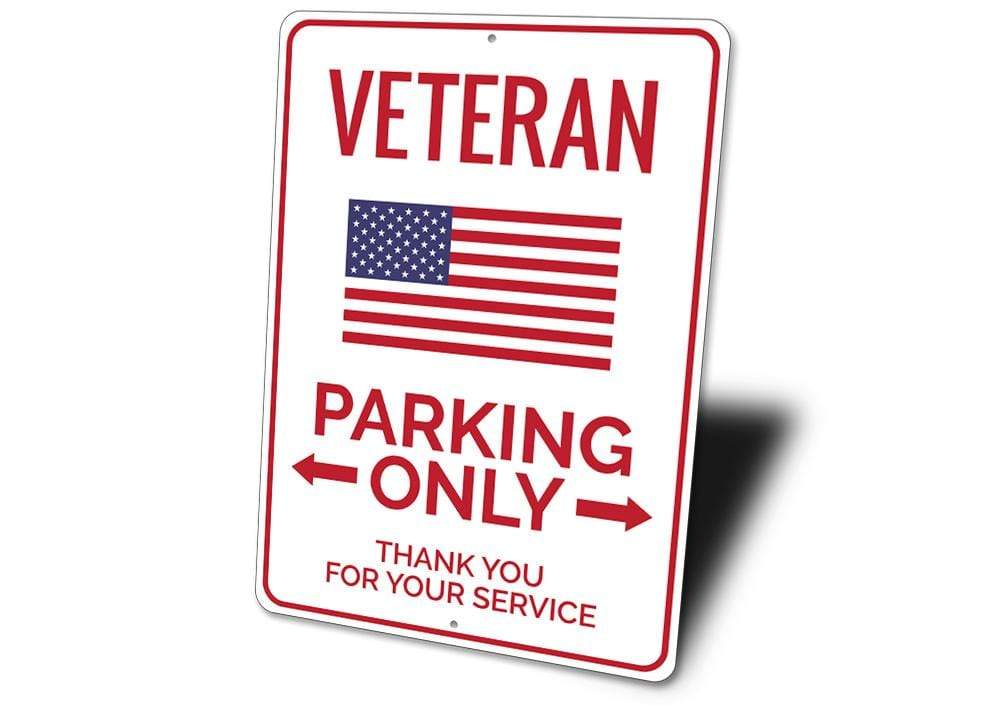 Orchid Eurybia Home Decor Veteran Parking Sign