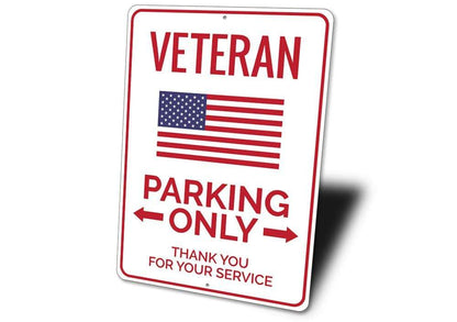 Orchid Eurybia Home Decor Veteran Parking Sign