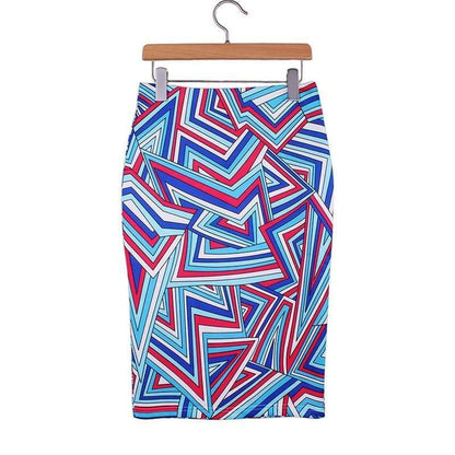 hansleii WWP0018 / M Vintage Flower Pattern Middle Skirt