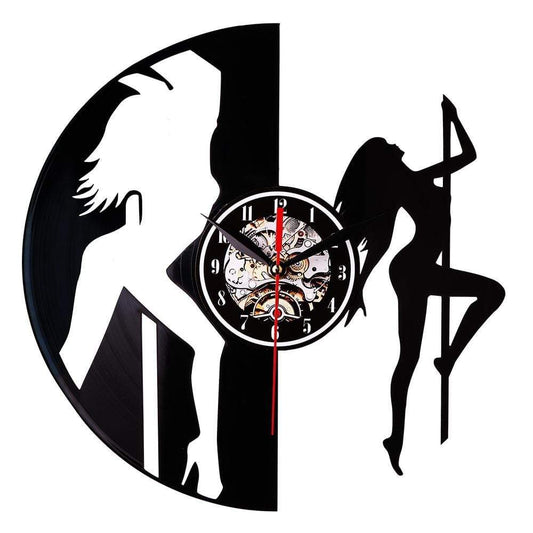 hansleii Vinyl 30cm X 30cm Vinyl Wall Clock Art Gift Room Modern Home Record Vintage Decoration  sep30