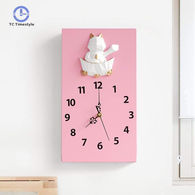 samauk Wall Clock Modern Design Wall Watches Home Decor Livingroom Decoration Accessories Modern Cartoon Best Christmas Present Clocks