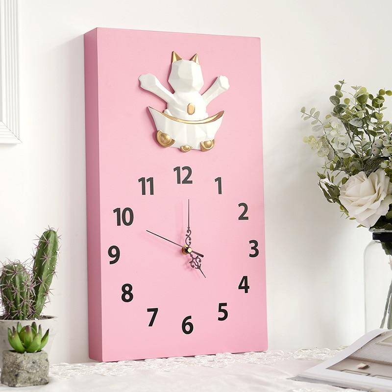 samauk Wall Clock Modern Design Wall Watches Home Decor Livingroom Decoration Accessories Modern Cartoon Best Christmas Present Clocks