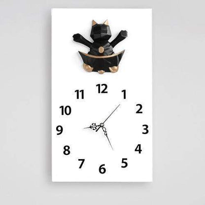 samauk White Wall Clock Modern Design Wall Watches Home Decor Livingroom Decoration Accessories Modern Cartoon Best Christmas Present Clocks