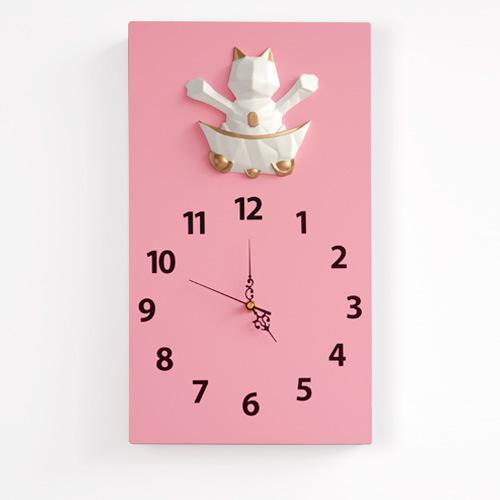samauk Pink Wall Clock Modern Design Wall Watches Home Decor Livingroom Decoration Accessories Modern Cartoon Best Christmas Present Clocks